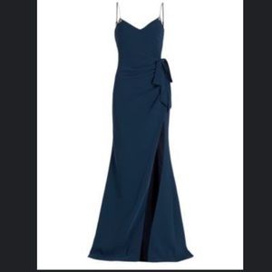Cinq A Sept Emma Gown Brand new! Peacock blue size 10.